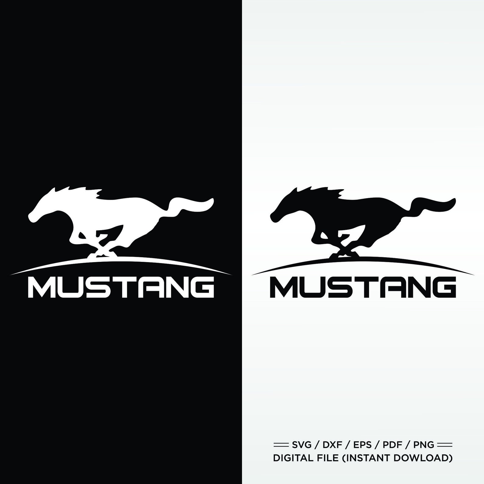 Ford Mustang Emblem SVG