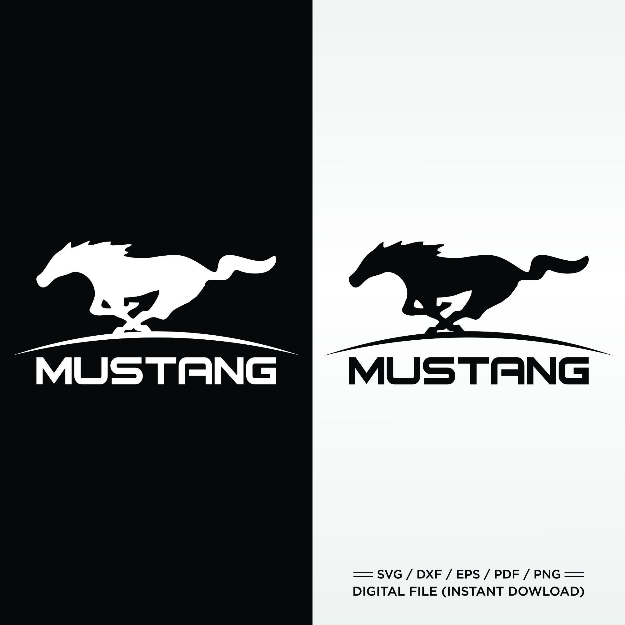 Logotipo de Mustang - SVG - PNG - Etsy México, image size:2000x2000