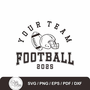 Football Team Template Svg Png, Football Team Logo, Football Shirt Design, Football Svg, Team Template, Team Shirt Design, Cricut Cut File