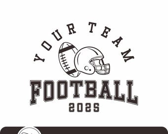 Football Team Template Svg Png, Football Team Logo, Football Shirt Design, Football Svg, Team Template, Team Shirt Design, Cricut Cut File