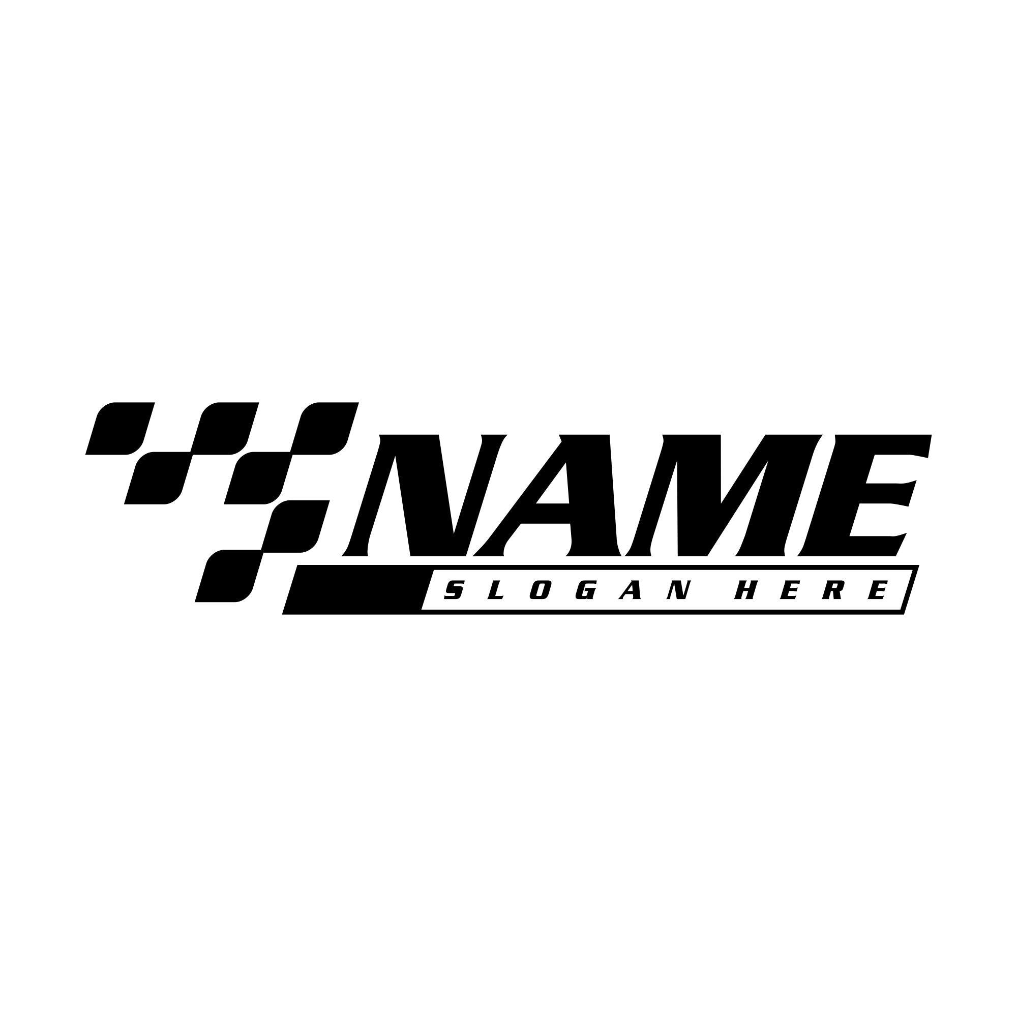 Drivername Racing Logo Racing Logo Template SVG, Custom Name Automotive Design, Digital ...