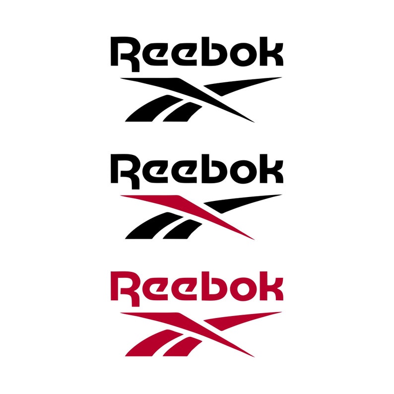 Reebok Logo Silhouette Clipart vector svg file for cutting | Etsy