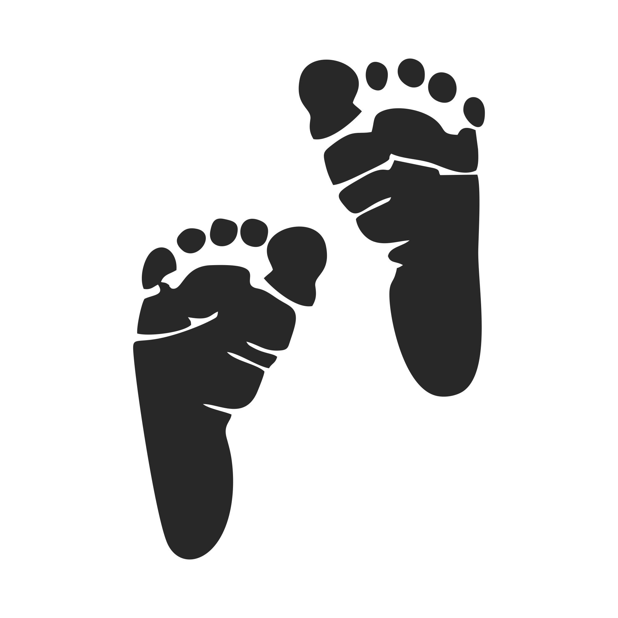 Footprints Svg Footprints In The Sand Svg Baby Footprint Svg Footprints ...