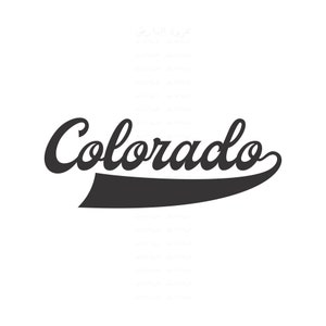 Colorado text SVG, Colorado PNG, Colorado Shirt SVG, Digital Download, Cut File, Commercial use