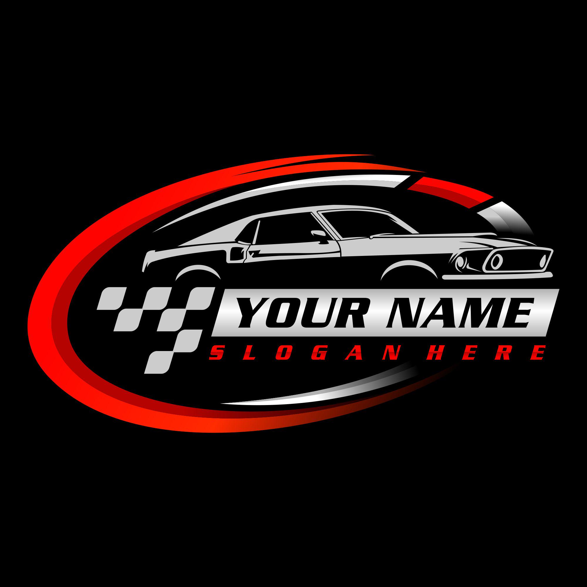 Auto Speed Logo: Racing Car Design - SVG, PNG, PDF (digital Download ...