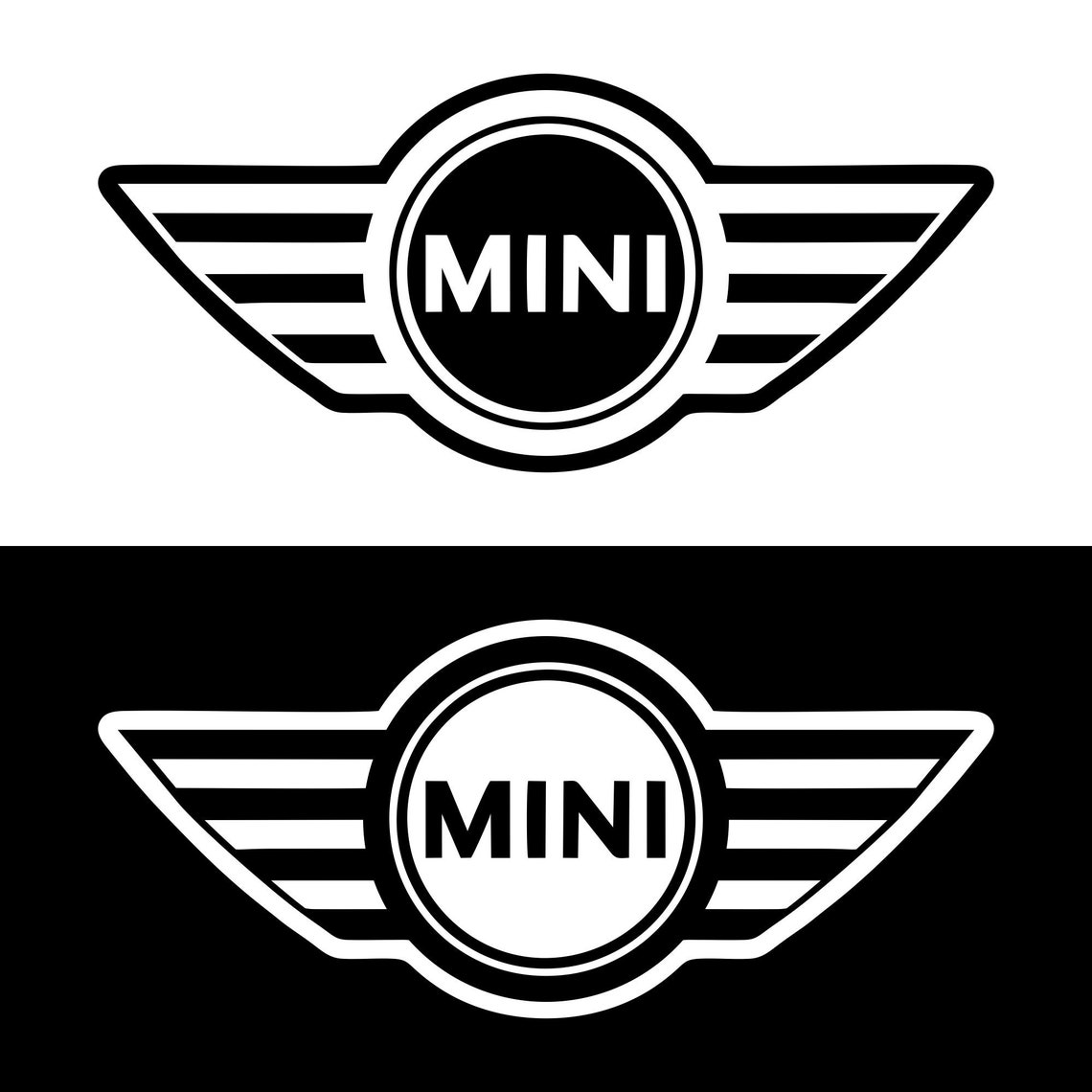 Mini Cooper Logo Clipart vector svg file per il taglio con | Etsy