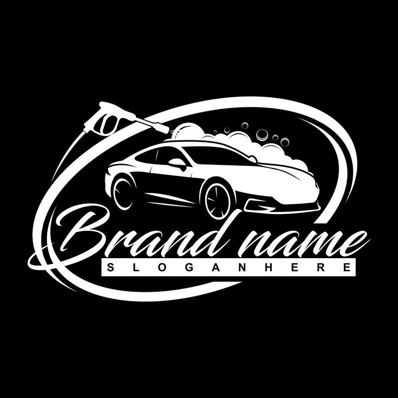 Car Wash Logo Illustration, Automotive Service Vector (ai, Eps, Pdf ...