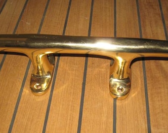 Marine Brass Custom Nautical Door Pull Cleat - Heavy Duty 13.5"
