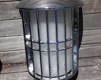 Admiral European Marine Chrome Over Brass Nautical Wall Sconce