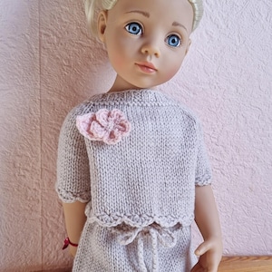 Clothes for Gotz happy kidz doll 19 inch, doll clothes for Götz happy kidz 50 cm, knitted set for Gotz happy kidz, summer set for Gotz dolls
