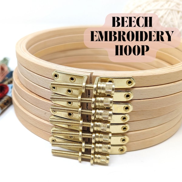 6 inch Beech Wood Hand Embroidery Hoop | Cross Stitch | Needlework | Wood Display | Wood Frame | DIY Crafts