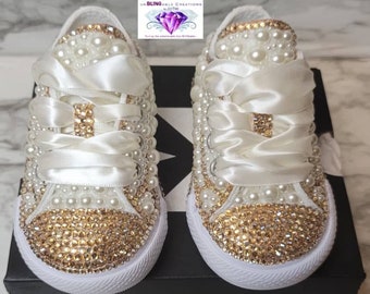 Infant and Toddler Lowtop Bling Converse