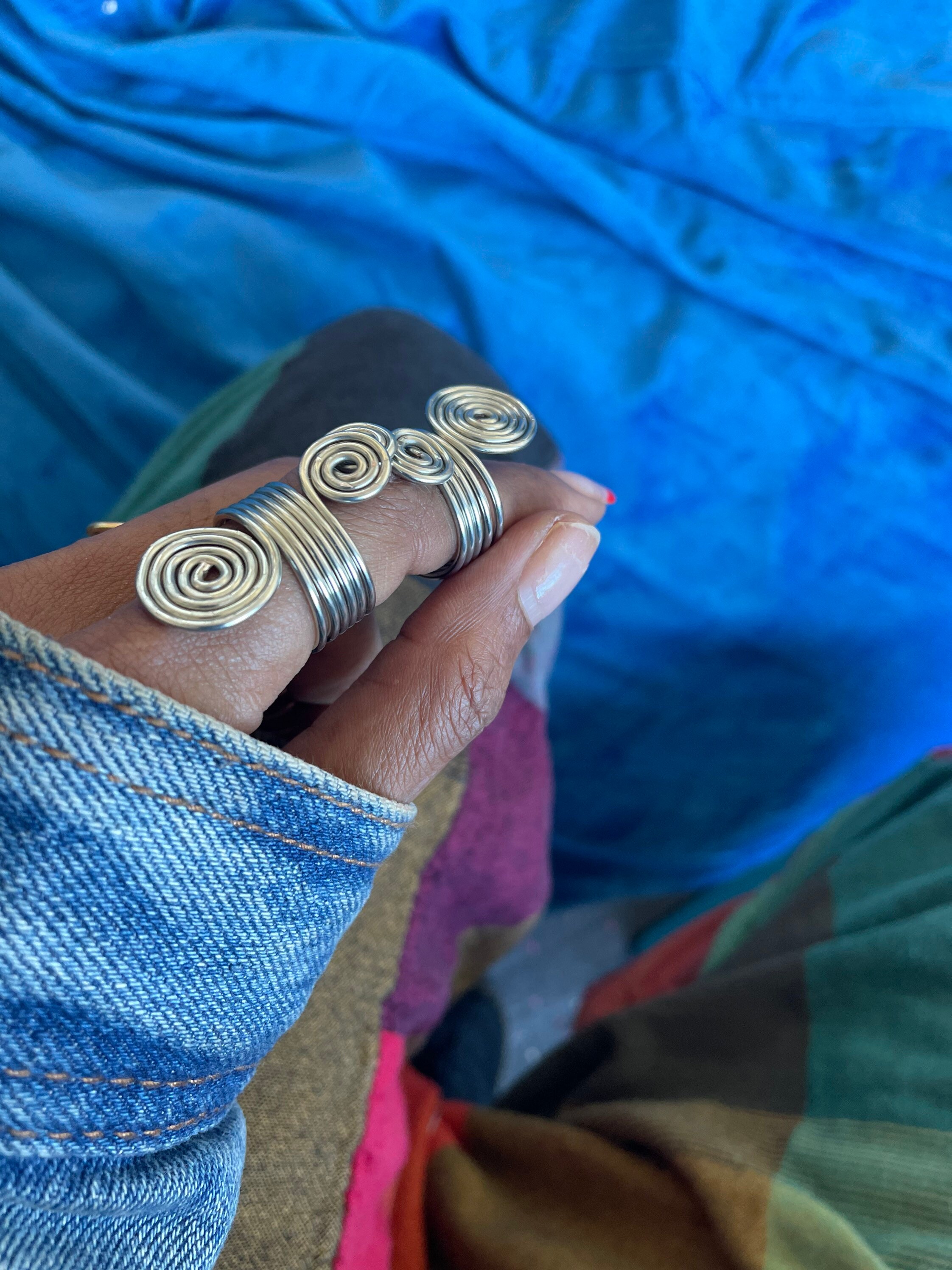 Falsetto Full Finger Ring Whole Finger Ring Infinity Ring Etsy