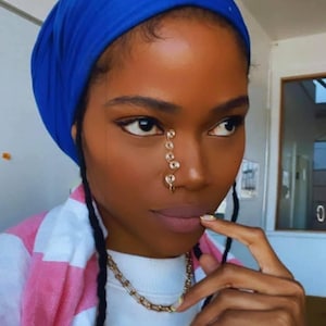 Serene- nose cuff, faux nose ring