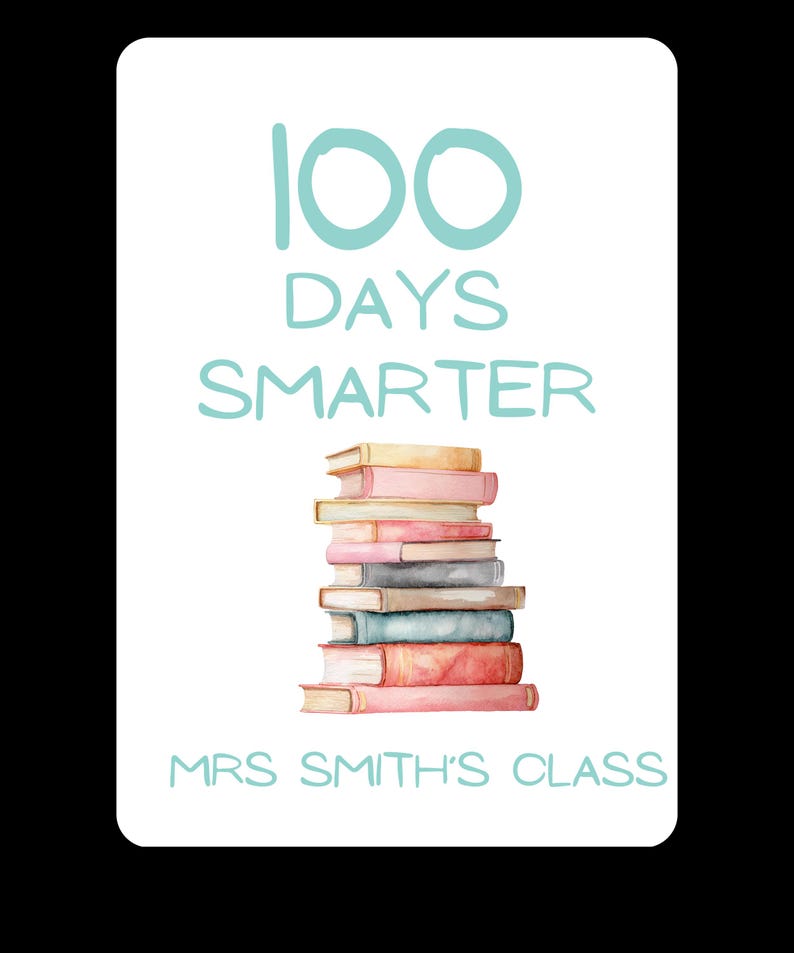 Editable 100 Days Smarter Kids Shirt | 100th Day of School Tee ...