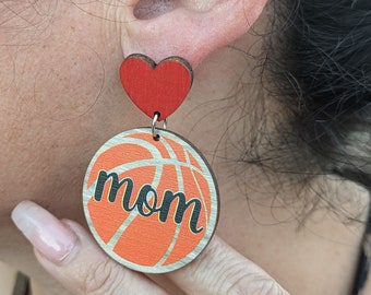 Wooden Sports Earrings