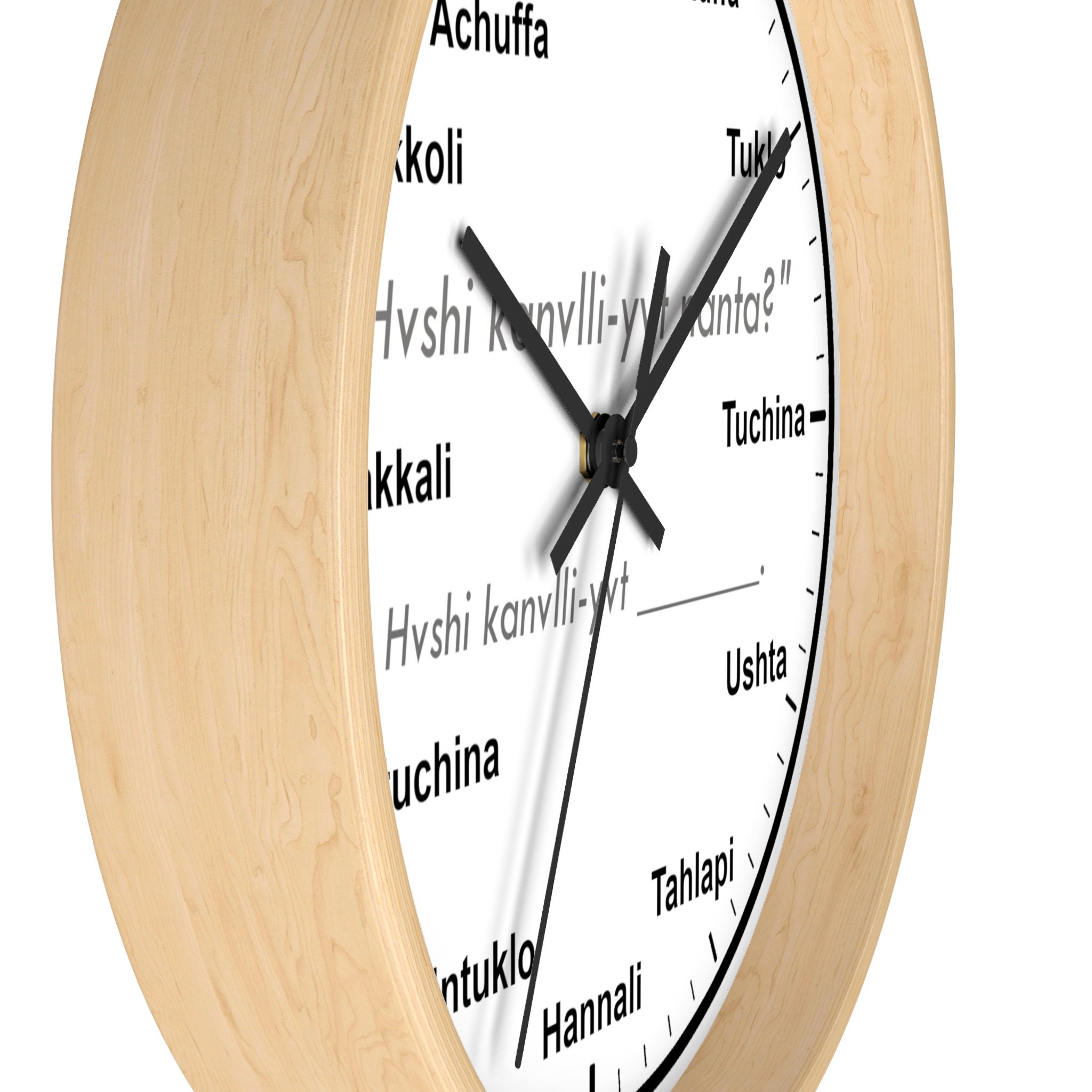 Choctaw Language Clock Etsy