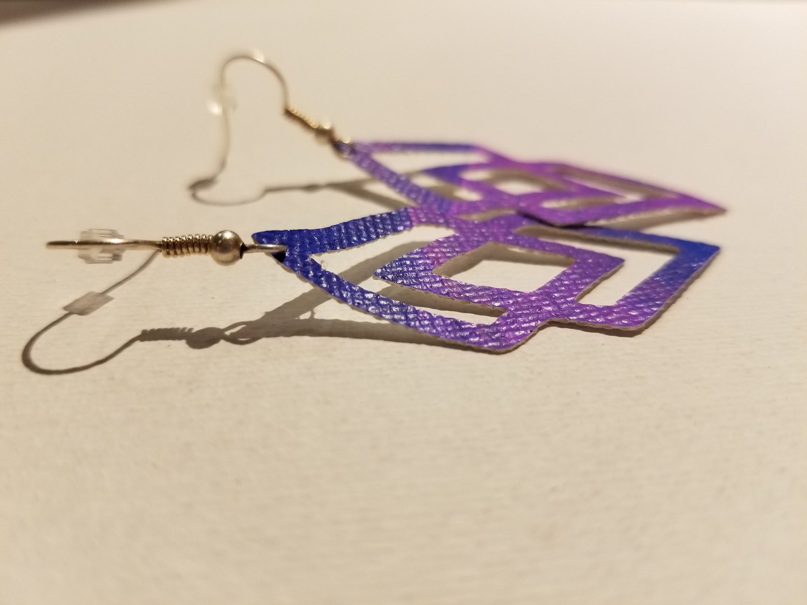 Handpainted Canvas Earrings Etsy