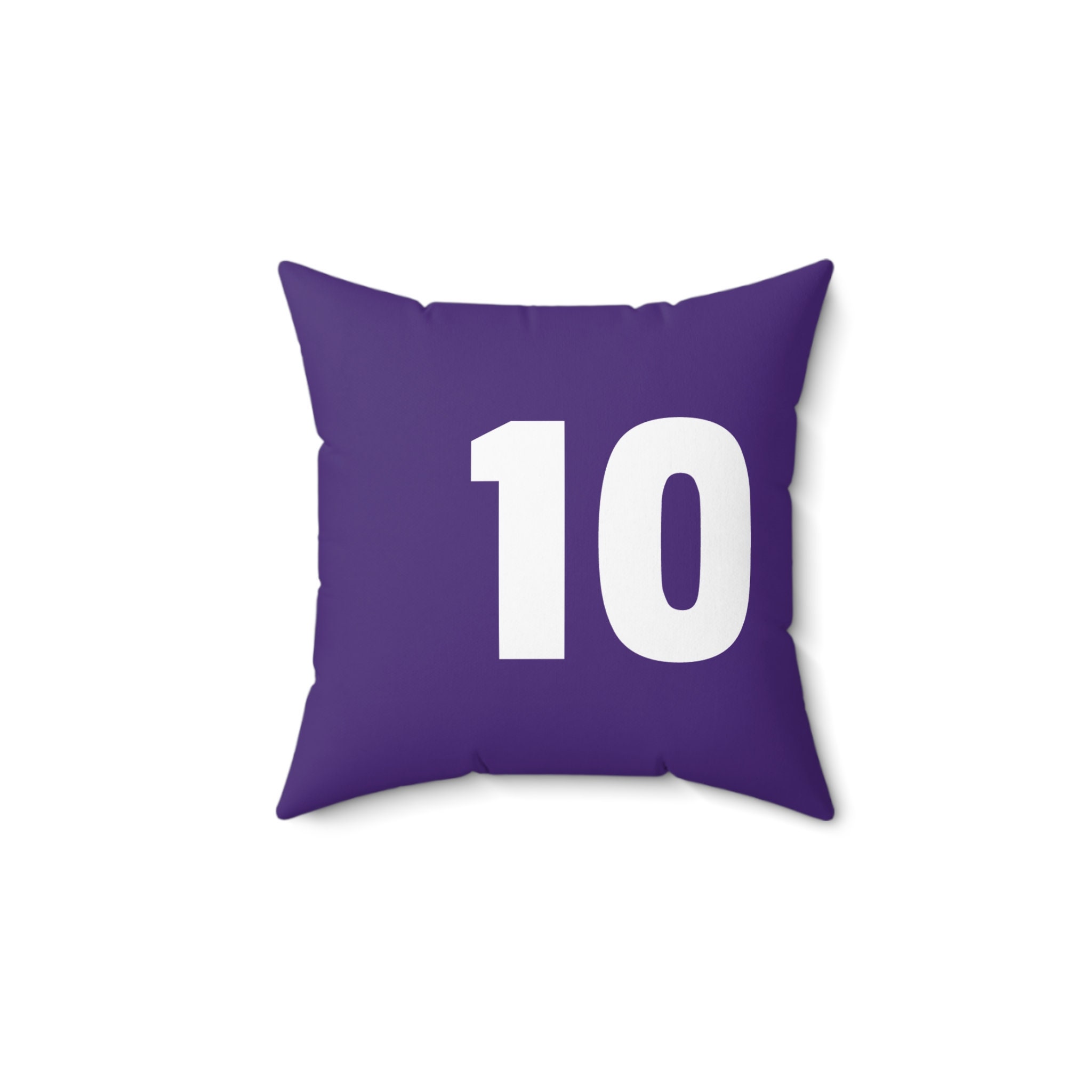 Horse Racing Pillow: Purple & White Number 10 Accent Pillow - Etsy
