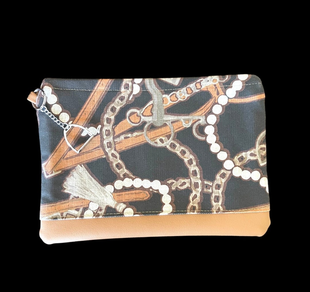 Equestrian Kentucky Derby Purse Horse Wristlet Horse Purse Bag for
