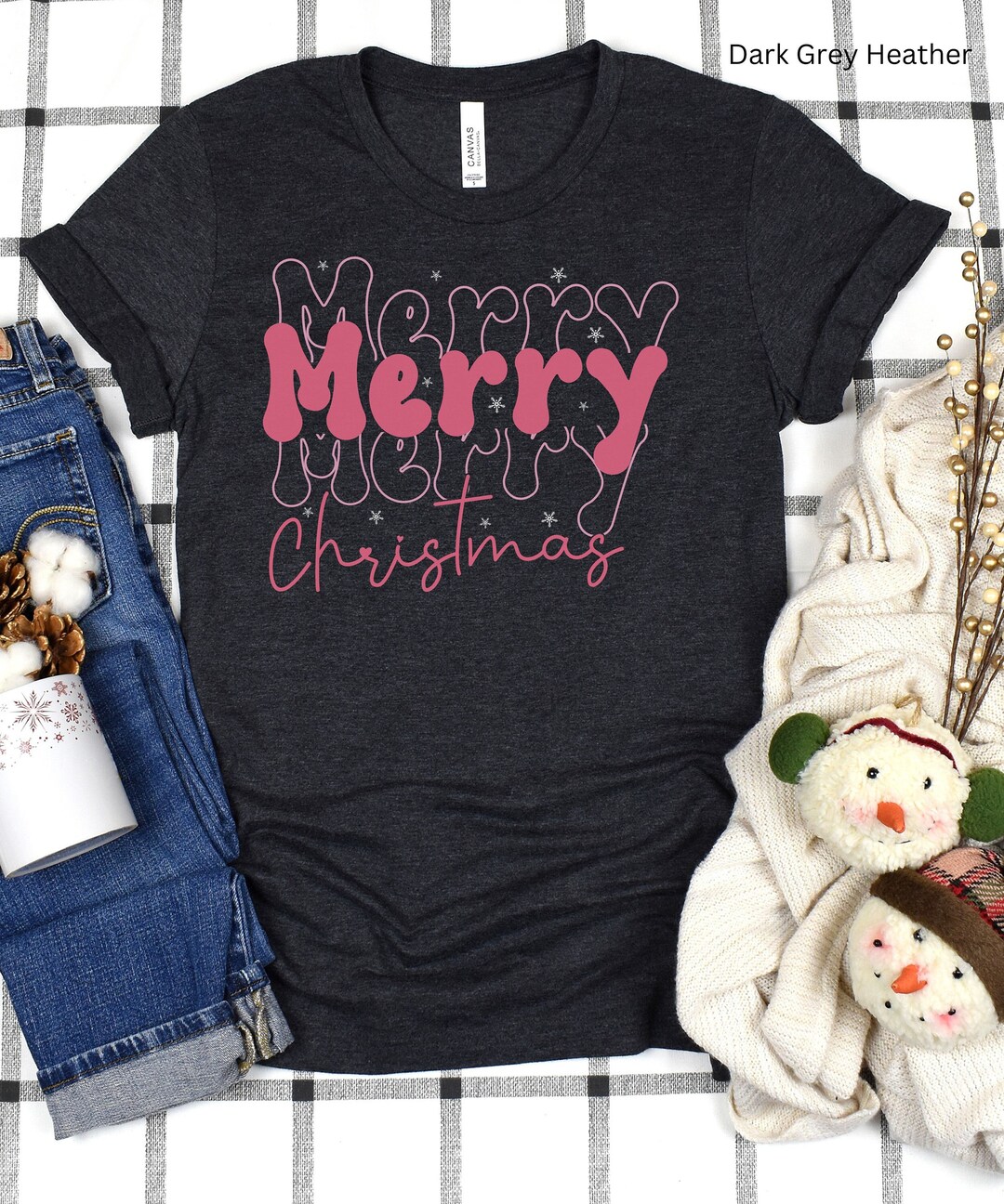 Pink Christmas Pink Christmas Shirt Pink Christmas Tshirts Etsy