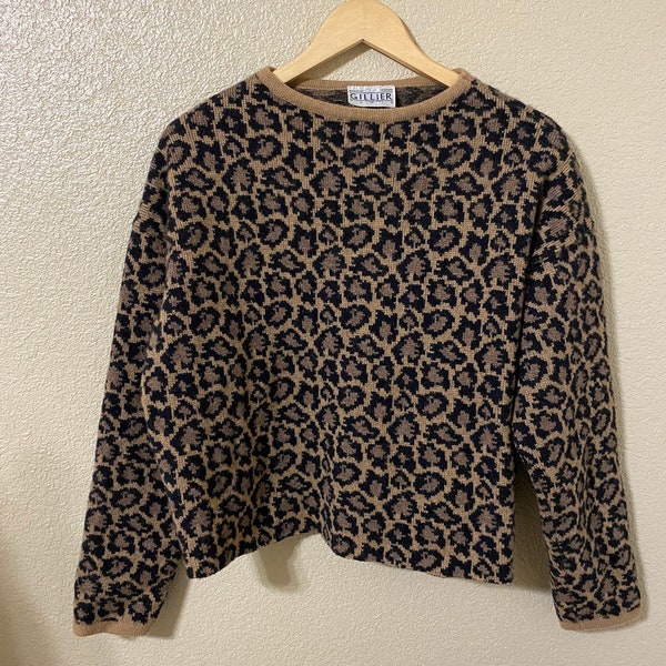 Leopard Sweater - Etsy