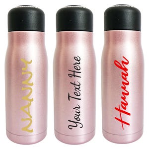 Personalized Stainless Steel Thermal Flask: Custom Name Travel Mug with Tea Strainer