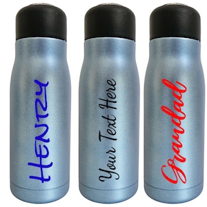 Personalized Stainless Steel Thermal Flask: Custom Name Travel Mug with Tea Strainer