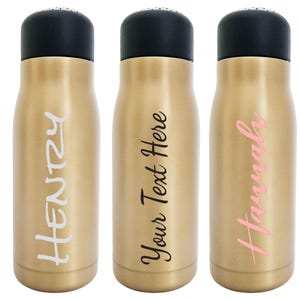 Personalized Stainless Steel Thermal Flask: Custom Name Travel Mug with Tea Strainer
