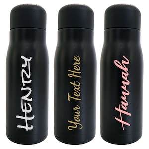 Personalized Stainless Steel Thermal Flask: Custom Name Travel Mug with Tea Strainer