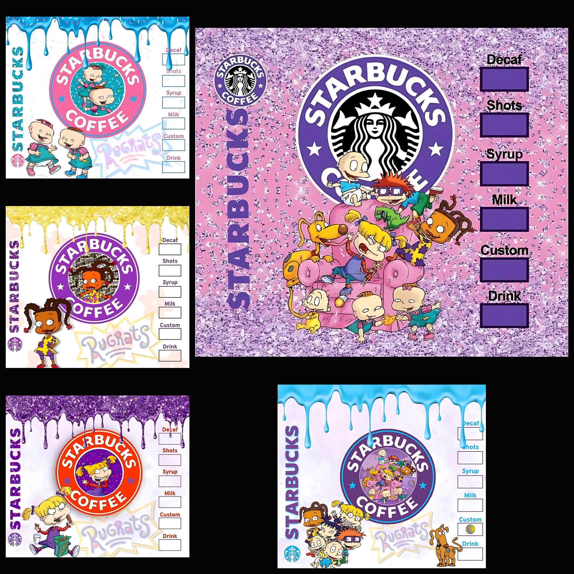 Starbucks Rugrats Rugrats Starbucks - Etsy