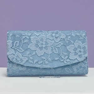 Dusty Blue Clutch Etsy