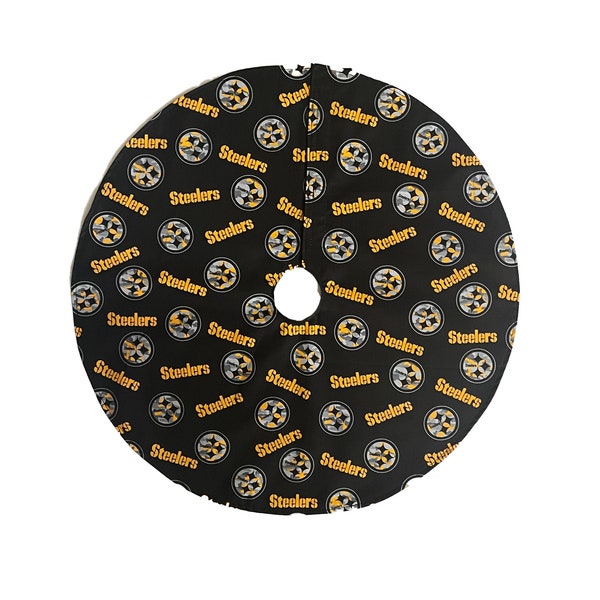 Steelers, Tree Skirt, Christmas Tree Skirt, Mini Table Top Christmas tree skirt 21" - FREE SHIPPING