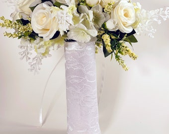 Bridal Bouquet Wrap, Lace Bouquet Wrap