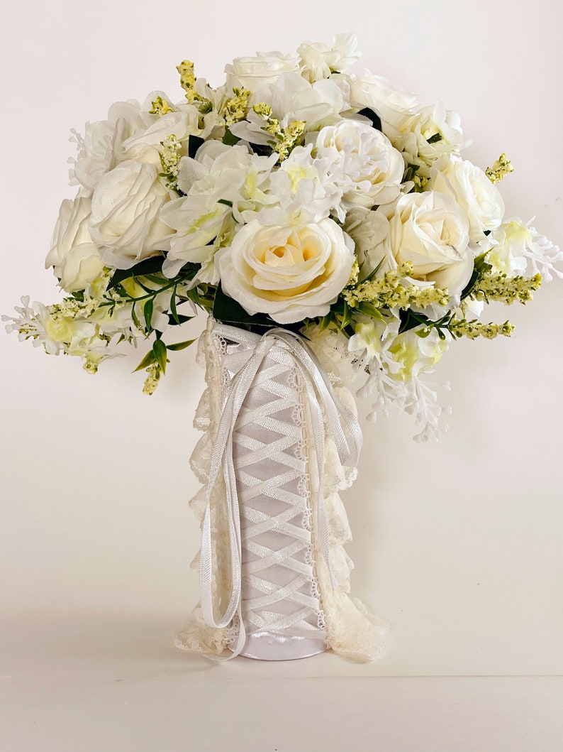 Bridal Bouquet Wrap Lace Bouquet Wrap Ruffle Lace Bouquet Etsy