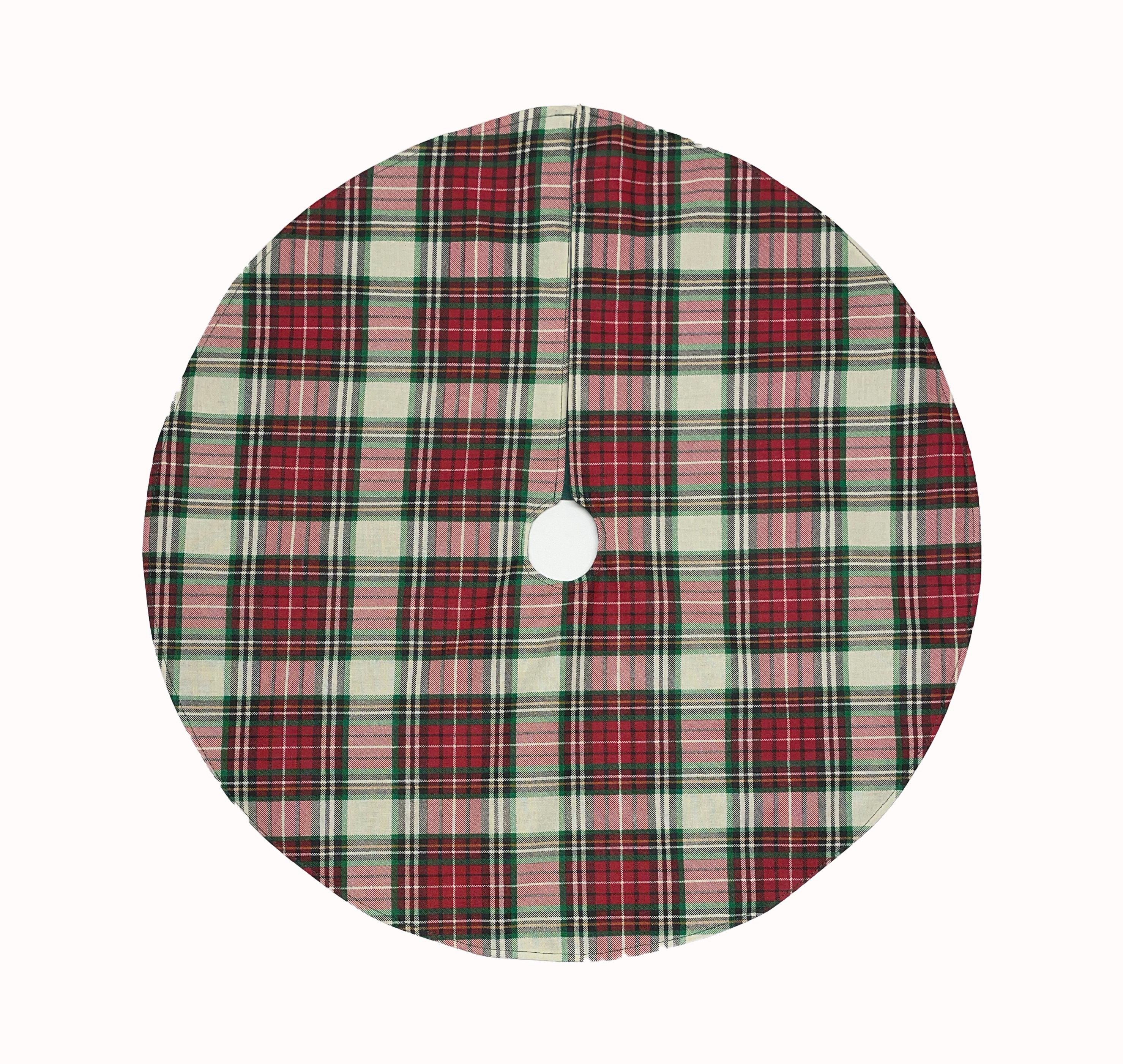 Green plaid tree skirt sale