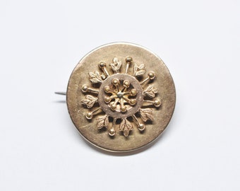 Ancienne Broche Miniature Peinte XIXème Siècle Napoléon III - Travail Français En Alliage émaillé