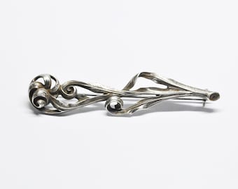 Grote art nouveau bloemen, plant broche