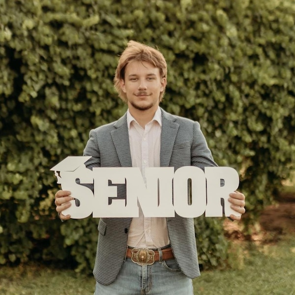 Accesorio de graduación para sesiones de fotos, accesorio para fotos de último año de 2026, letrero de la clase de 2026, decoración de graduación, letrero de graduación - 3.er grado