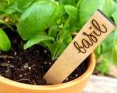 Herb garden markers Wood garden labels Garden tags Spring garden markers garden marker for herbs and vegetables Gift for mom