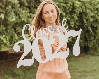 Class of 2027 Graduation Sign, Senior Picture Prop, First Day School Decor // CO-27