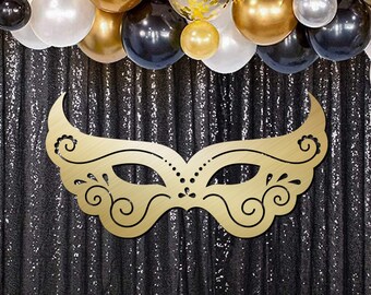 Carnival Masquerade party decor, Mardi Gras Mask decoration, Masquerade decor for backdrop, Carnaval mask party decoration- Mask 7