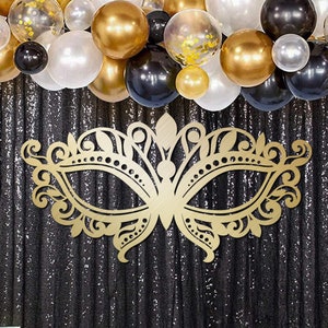 Masquerade New Years Party Decoration Large Cutout Great -    Masquerade party centerpieces, Masquerade party themes, Sweet 16 masquerade  party