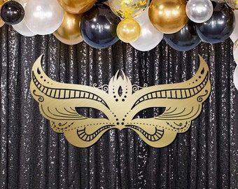 Carnival Masquerade party decor, Mardi Gras Mask decoration, Masquerade decor for backdrop, Carnaval mask party decoration- Mask 8