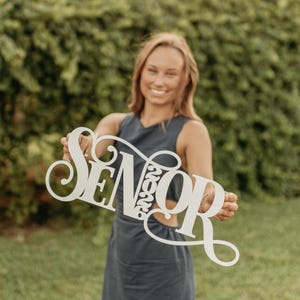 Graduation sign, Senior 2026 prop for pictures, graduation party decor, Graduation backdrop sign, Class of 2026 sign -BLOCK