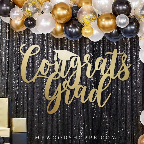 Graduation backdrop, Grad 2023 sign for party decoration, Senior 2024 Decor, Class of 2024 signage, graduation decoration sign. CG-2