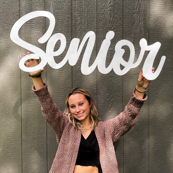 Senior sign for photo sessions, Graduation party decor, Senior photo prop, Class of 2024, Graduation decoration, Graduation sign - SENIOR 2