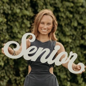 Senior sign for photo sessions, Graduation party decor, Senior photo prop, Class of 2026, Graduation decoration, Graduation sign - SENIOR 5