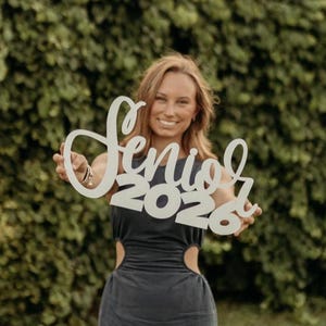 Senior 2026 prop, Graduation party decor, Senior photo prop, Class of 2026 party decoration, Graduation sign for senior pictures // S3-26