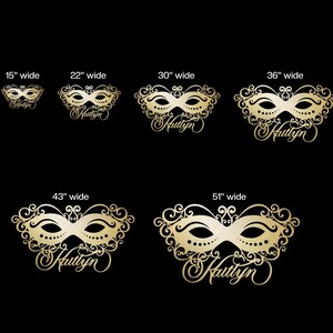Masquerade Mask Sign, Quinceañera Sweet Sixteen Party Decor Bild 3